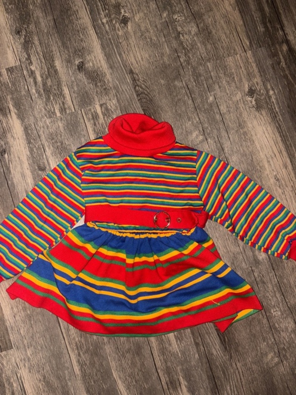Vintage 80s - health Tex kids striped top - size 3 T